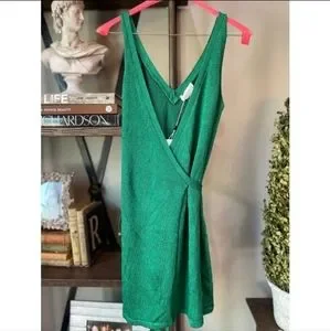 Lovers + Friends | Dresses | Lovers Friends Wrap Up Sweater Dress Kelly  Green Womens Size Medium | Poshmark